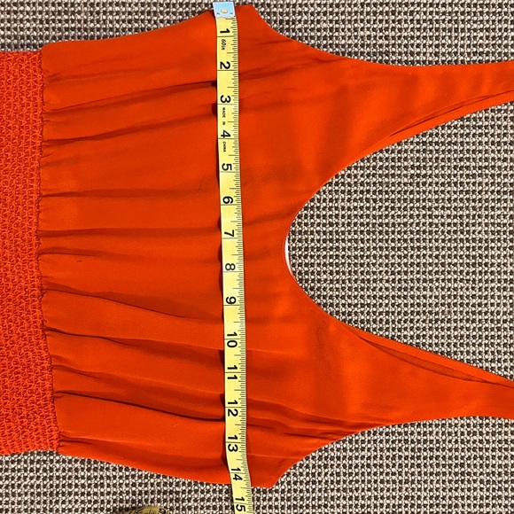 Babaton orange silk dress size small - Picture 3 of 7